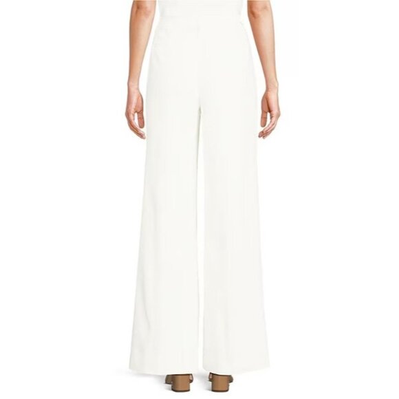 Lilly Pulitzer Colletti High Rise Wide Leg Trouser Pant SZ 6 Coconut White - Picture 3 of 11